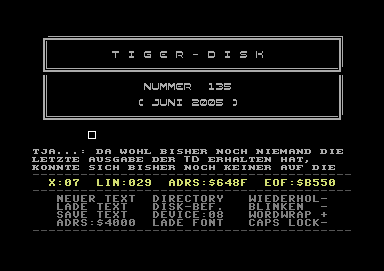 Screenshot Ausgabe 135 – Juni 2005